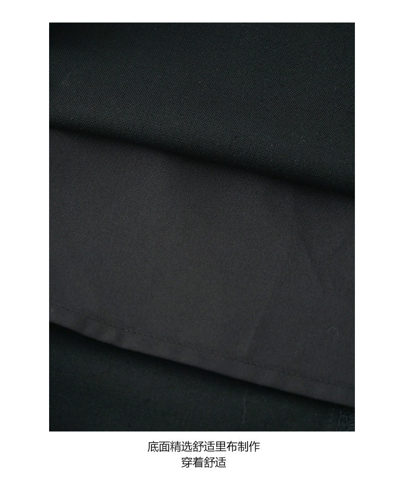 【H5311】韓系夏季方領褶邊裙襬直筒吊帶洋裝250610