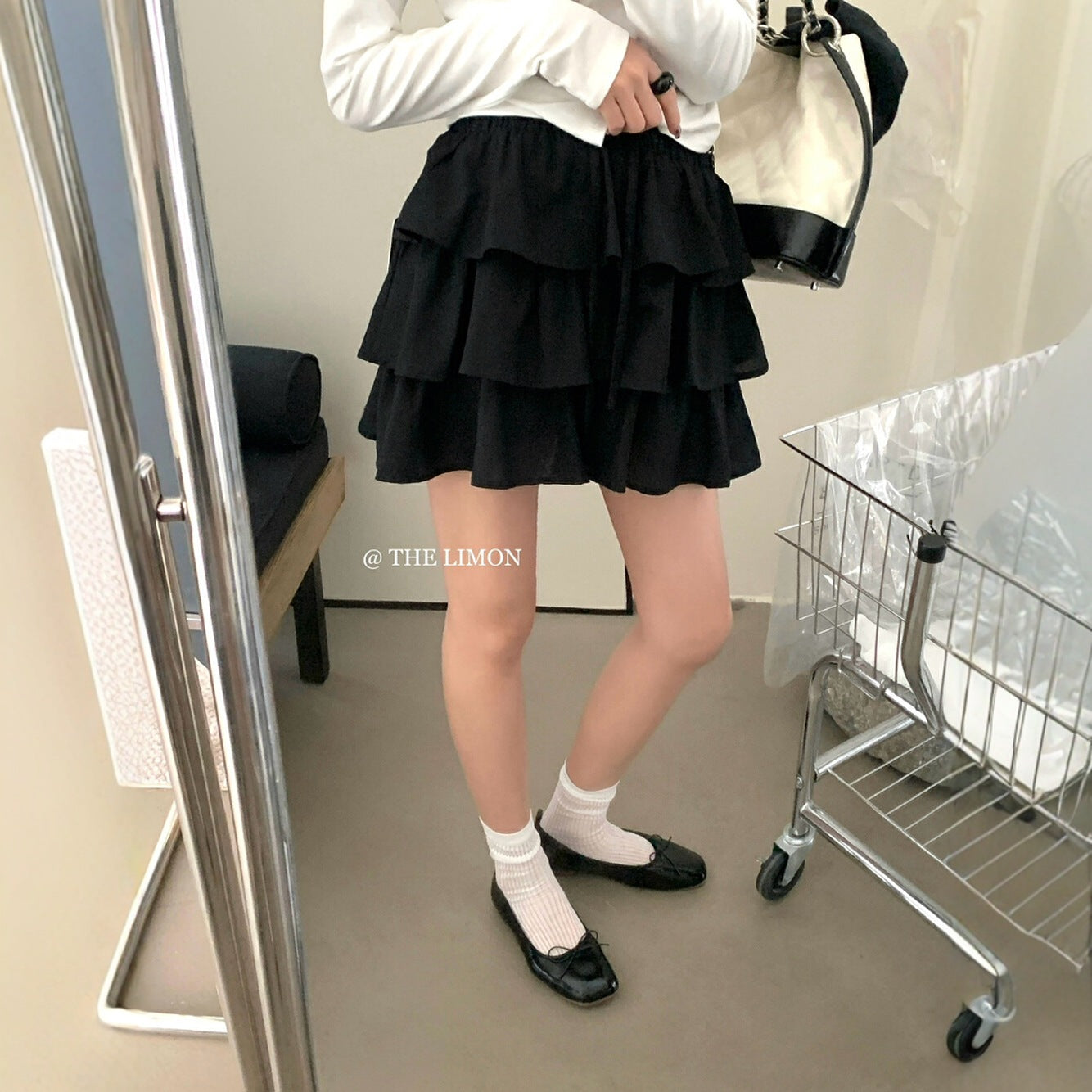 【L8312】實拍夏季學院小格子蛋糕裙高腰短裙250505