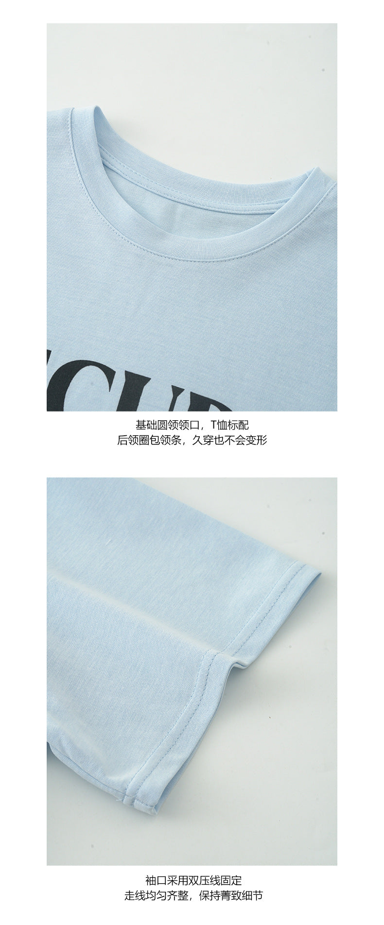 【H5166】實拍夏日寬鬆圓領印花寬鬆短袖T恤250407