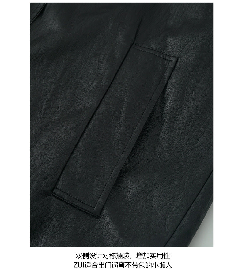 【H555】實拍高級感兩面穿皮衣風衣外套 秋冬外套251007