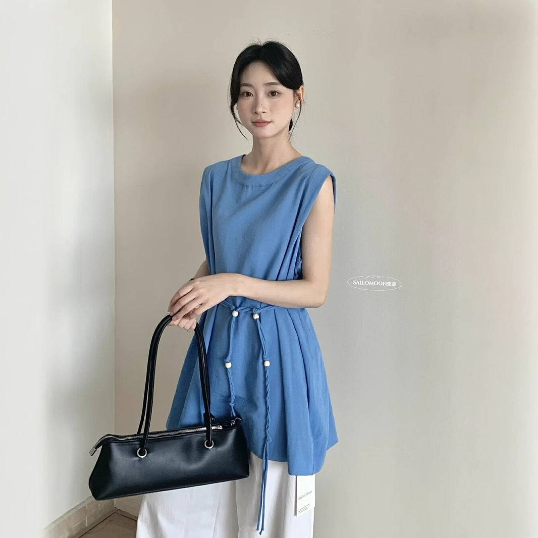 【L10088】實拍夏季日常棉麻長上衣250505