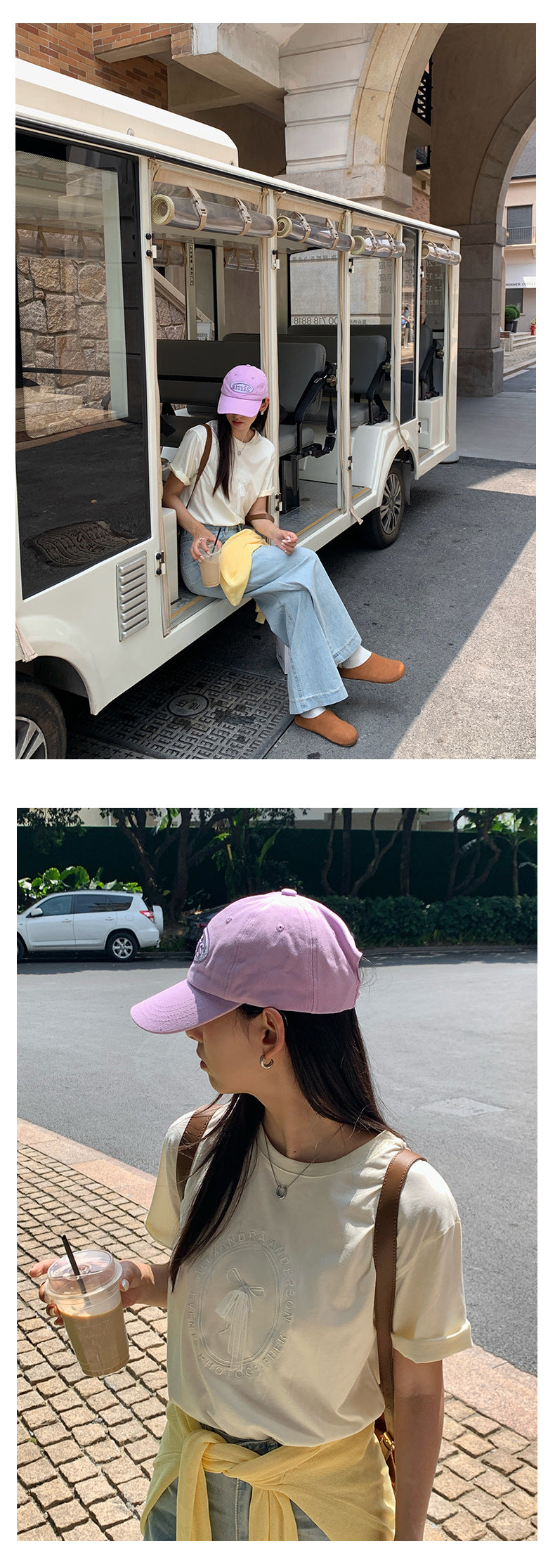 【H5215】實拍夏季甜美氣質|蝴蝶結刺繡圓領短袖T恤250429