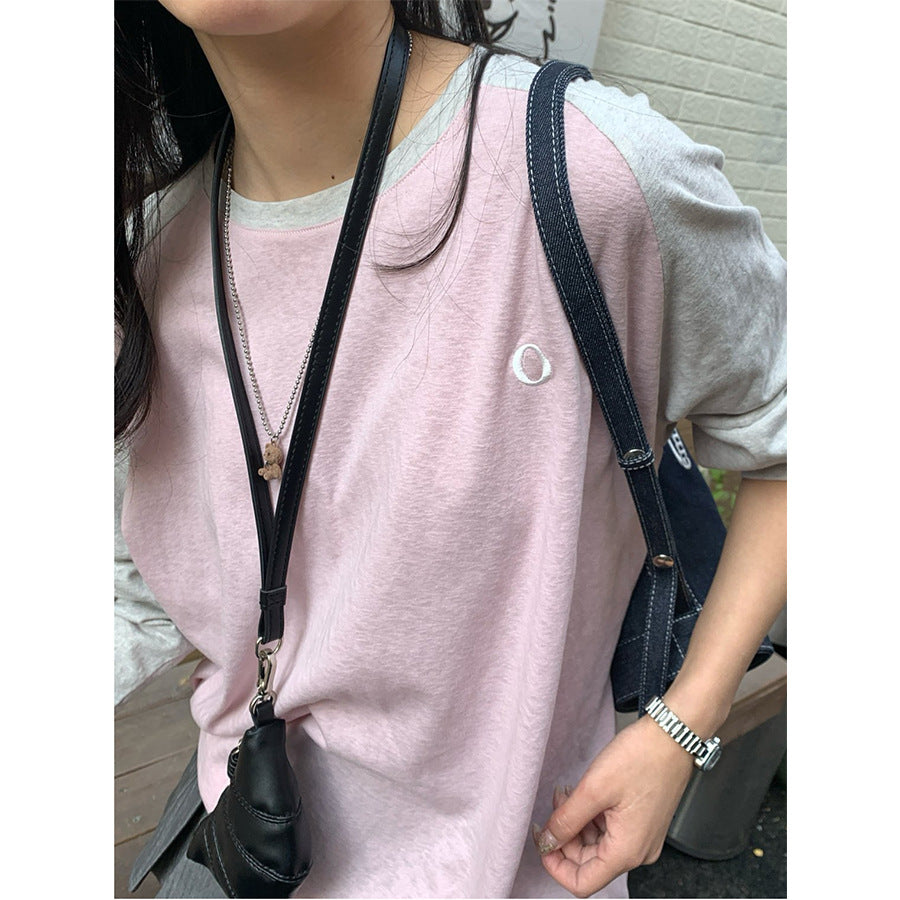 【H5008】實拍早春棉質刺繡棒球T恤250210