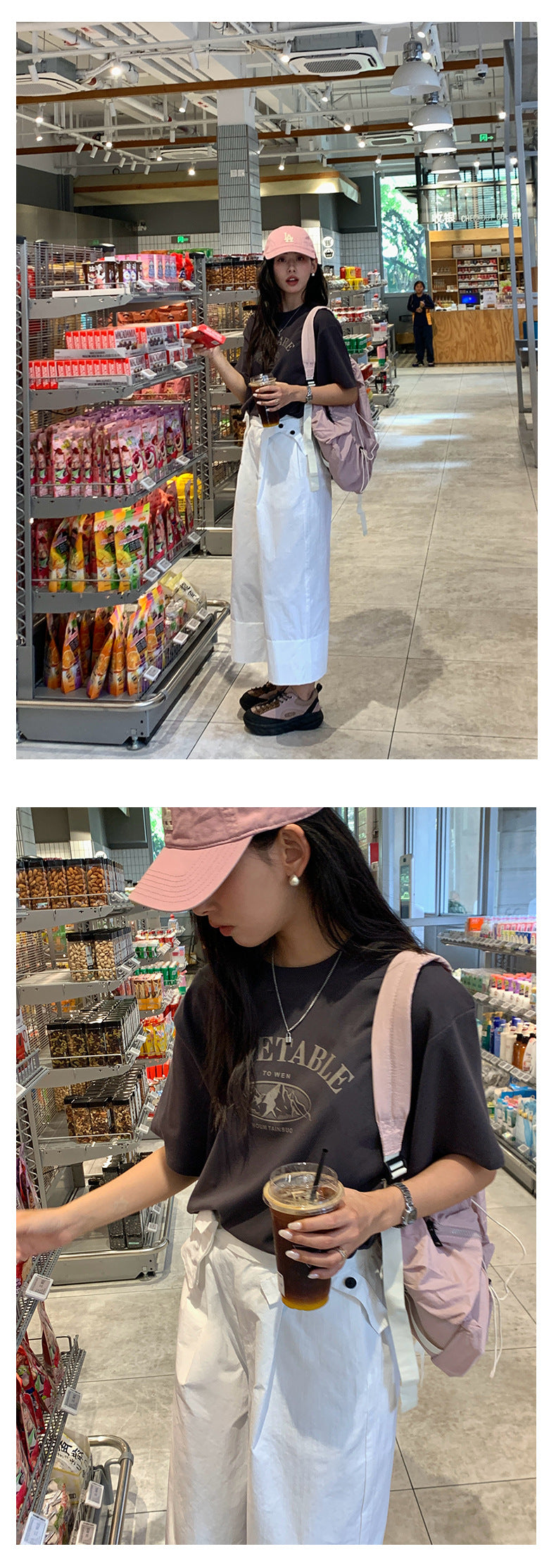 【H5203】實拍夏天美式印花棉質寬鬆圓領短袖T恤250422