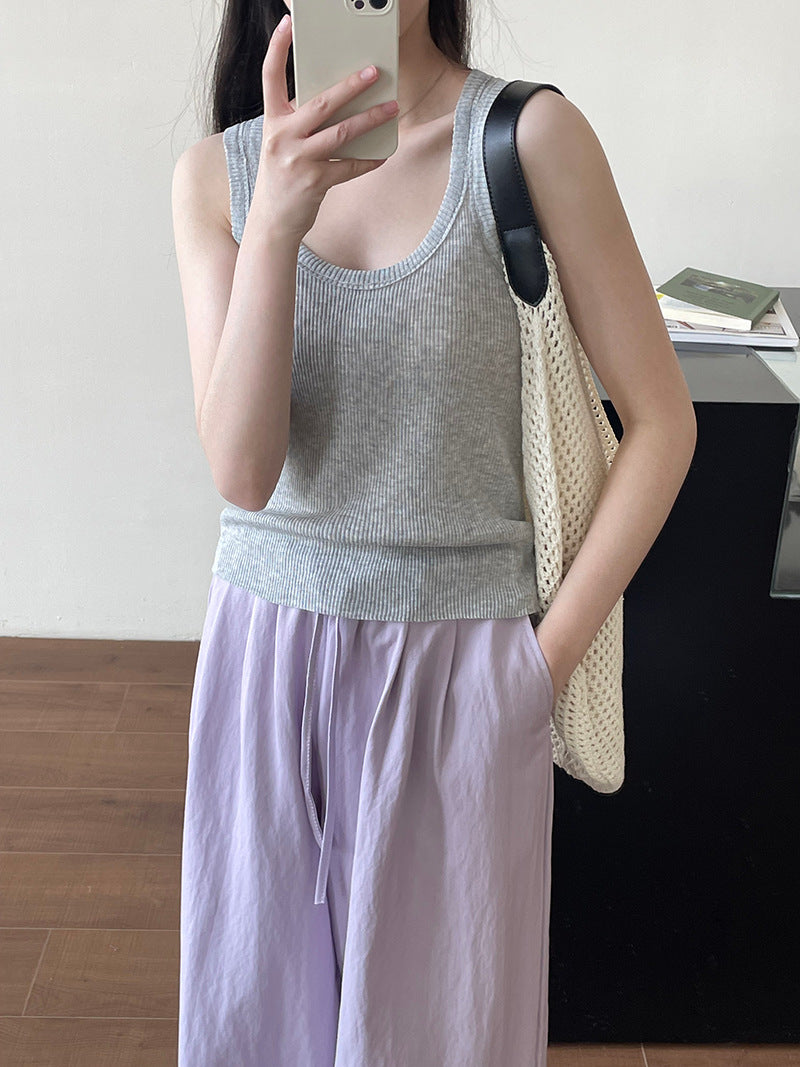 【cimYL219】實拍春夏顯瘦百搭針織背心250403