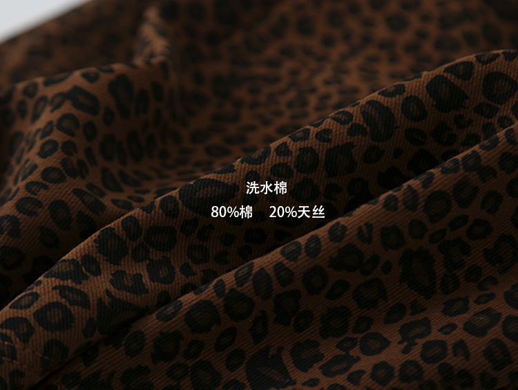 【LD3170】實拍S~XL復古豹紋高腰裙(內有安全褲)250908