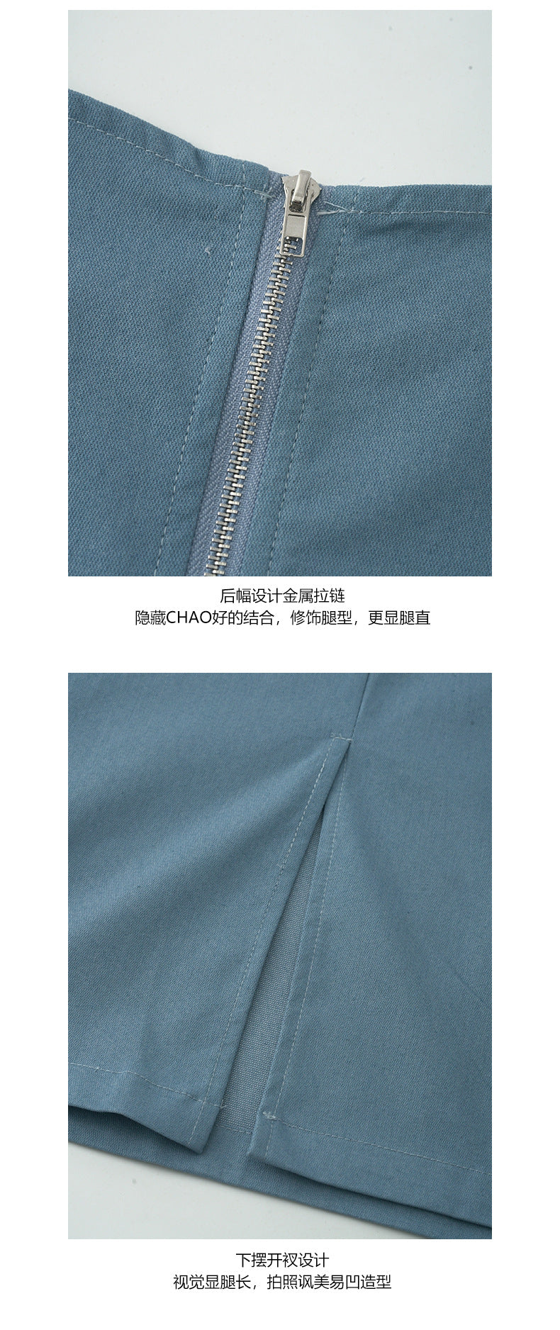 【H5160】實拍夏天優雅簡約口袋長洋裝+同步料小袋250331