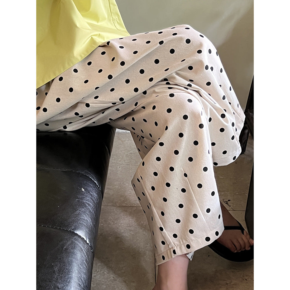 【Y9760】實拍夏季復古休閒|亞麻寬鬆直筒九分褲250424
