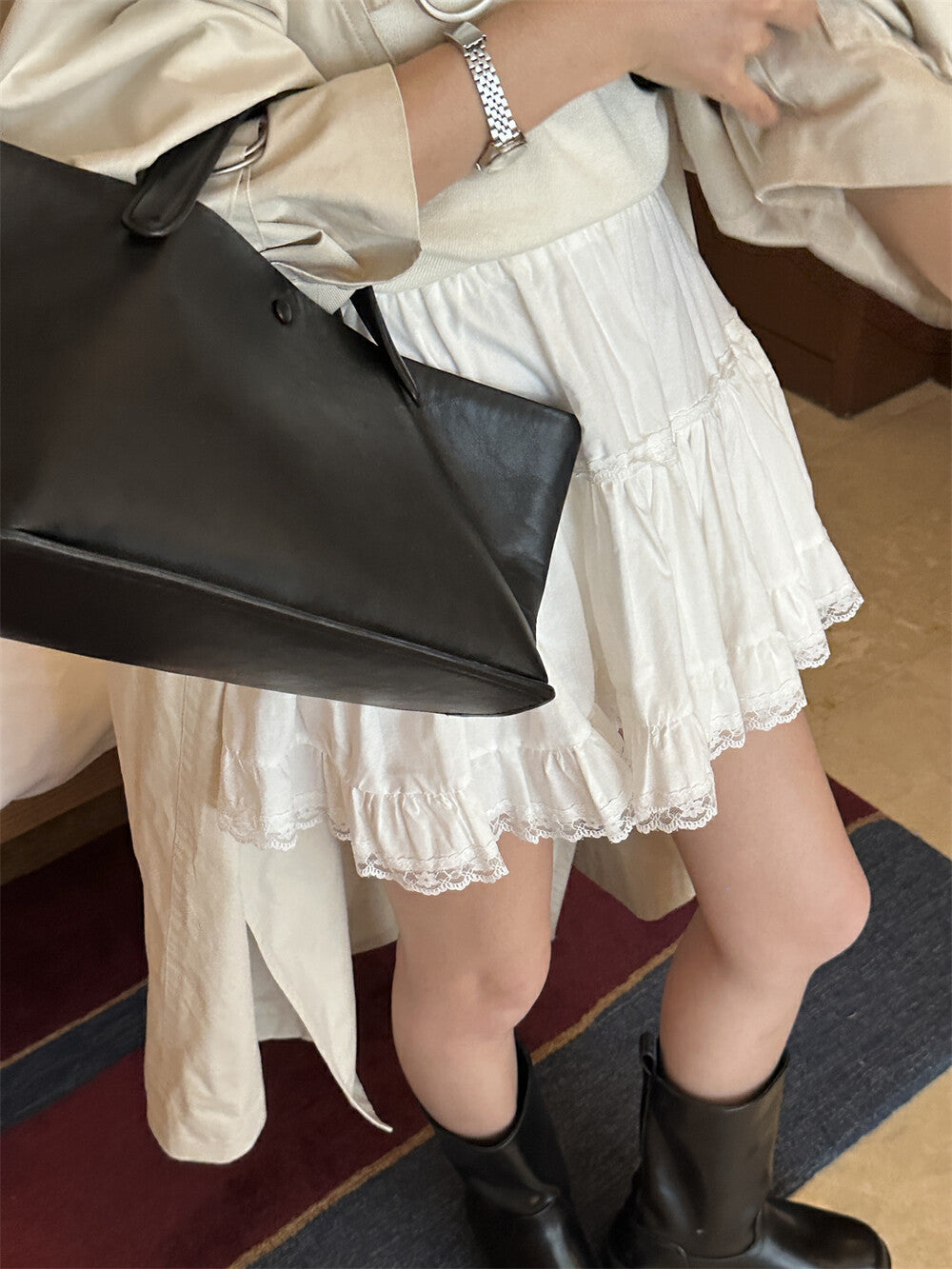 【LTM0920】實拍檸檬甜美花邊蛋糕蓬蓬短裙250414