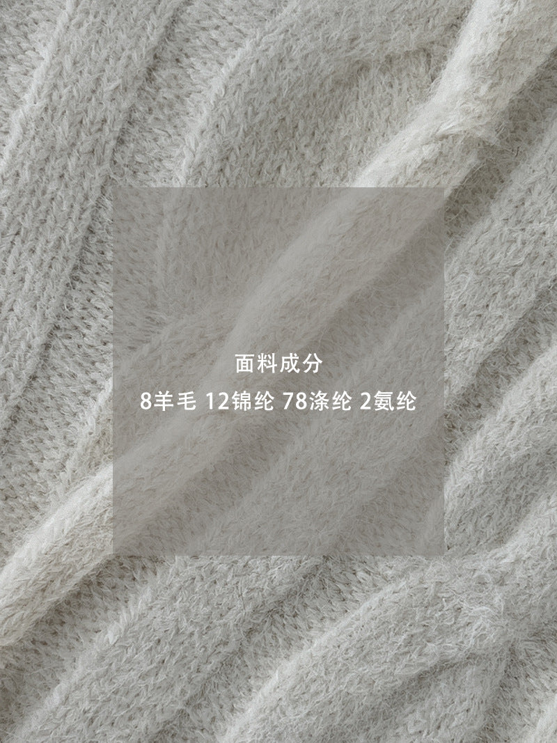 【cimz0307】實拍高級軟糯加厚針織毛衣(羊毛8%)251201