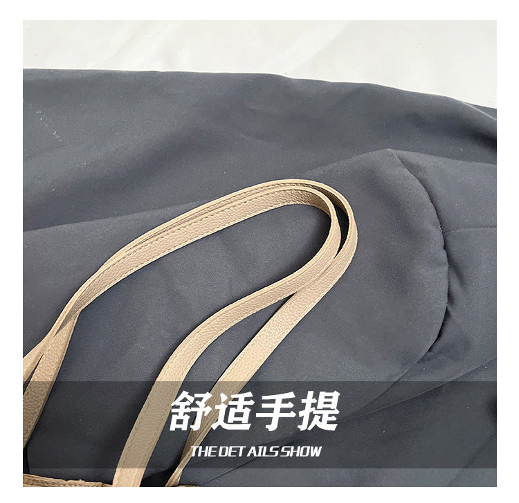【B7812】夏季百搭通勤大容量肩背子母包250514