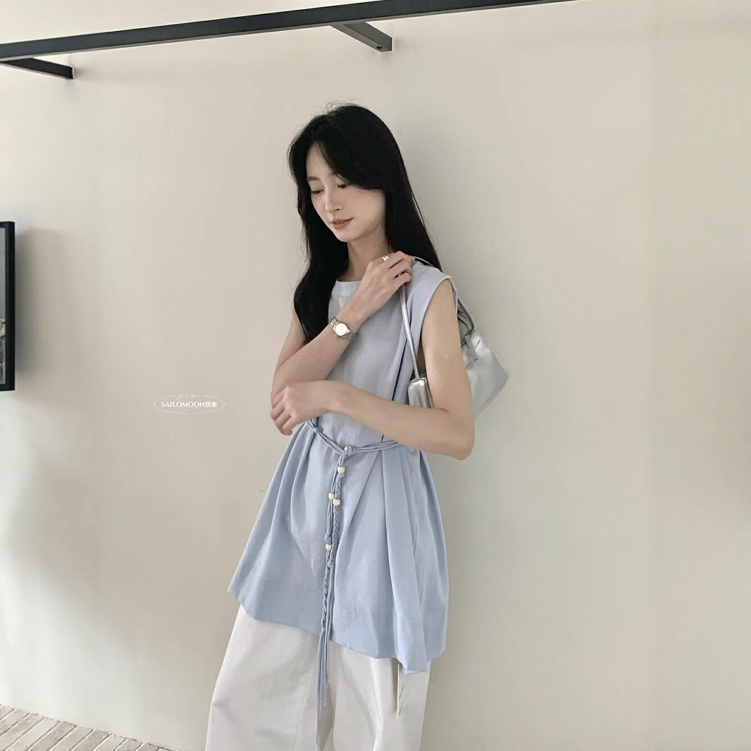 【L10088】實拍夏季日常棉麻長上衣250505