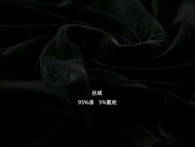 【LD3272】實拍秋冬絲絨假兩件小荷葉長袖襯衫251020
