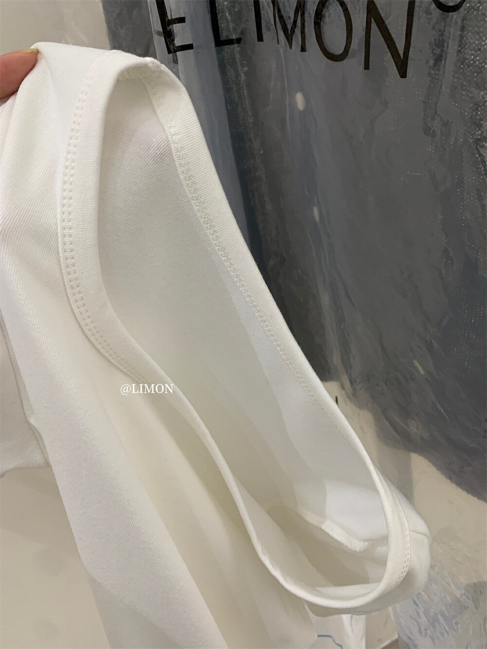 【L8668】實拍檸檬圓領綁帶不規則短袖T恤250421