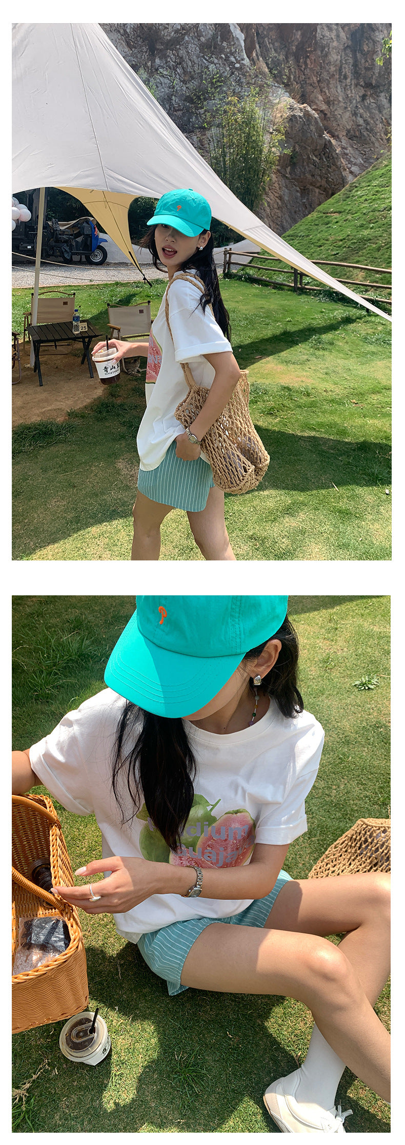 【H5185】實拍夏天清新寬鬆直筒休閒短褲250415