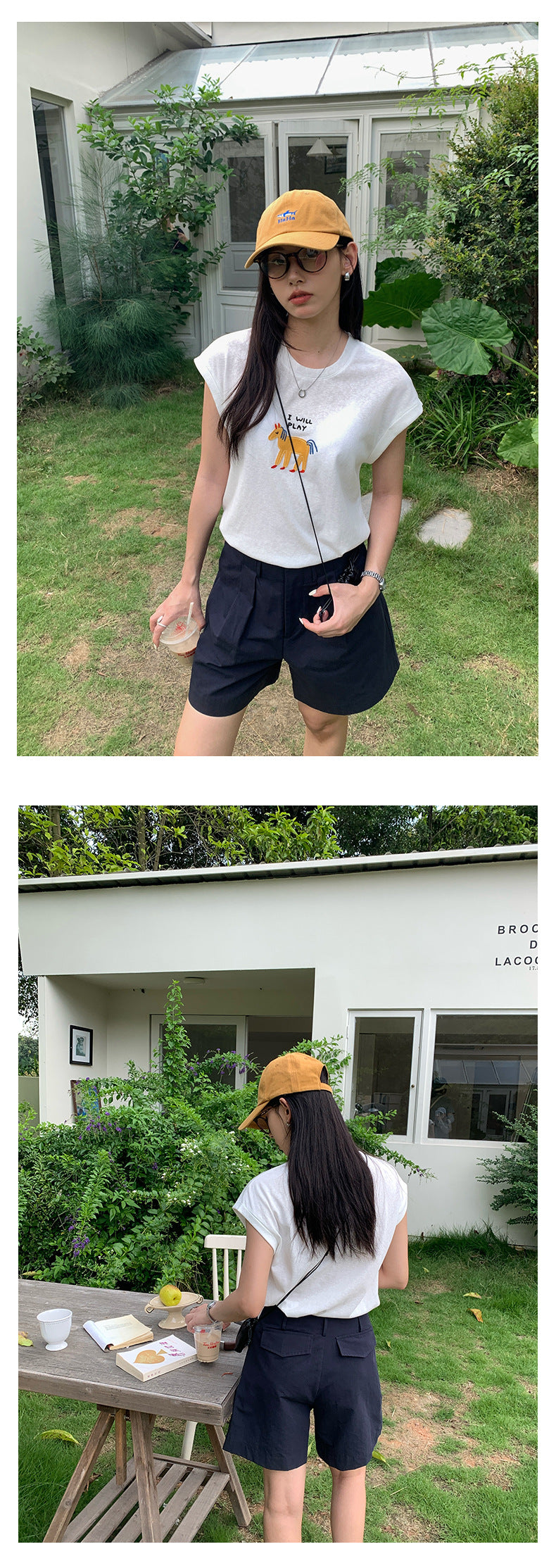 【H5336】實拍夏季棉麻A字高腰短褲250624