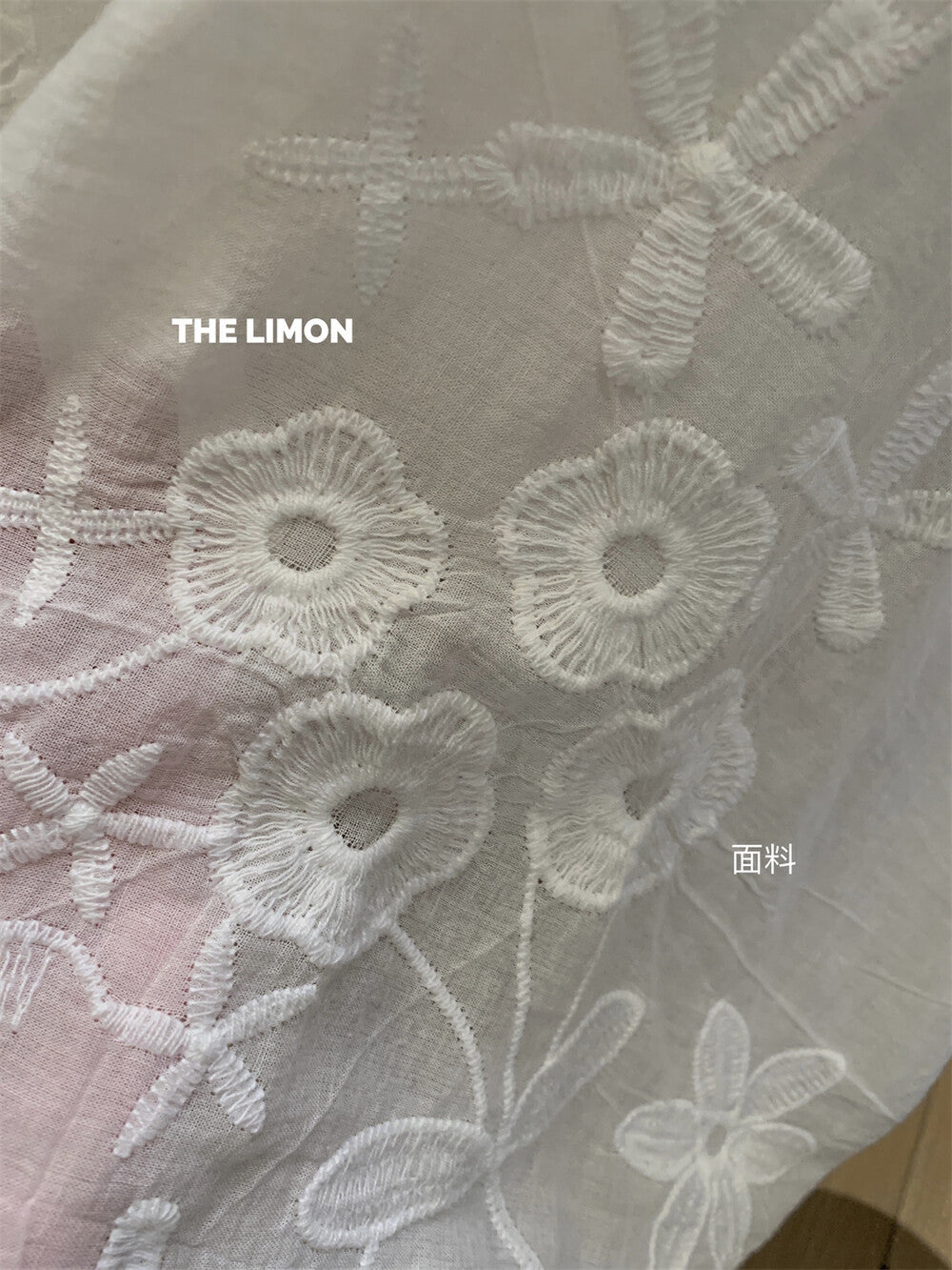 【L8509】實拍檸檬春夏蕾絲刺繡連帽長袖襯衫250414