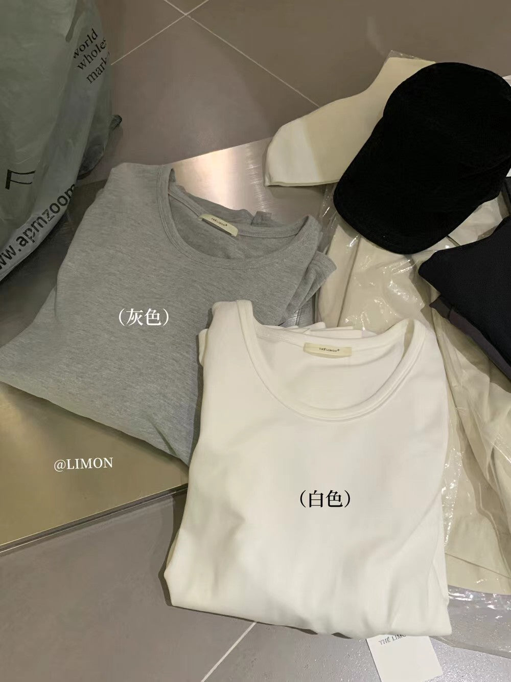 【L9262】實拍檸檬秋季雲朵絨側開叉寬鬆顯瘦長袖T恤250930