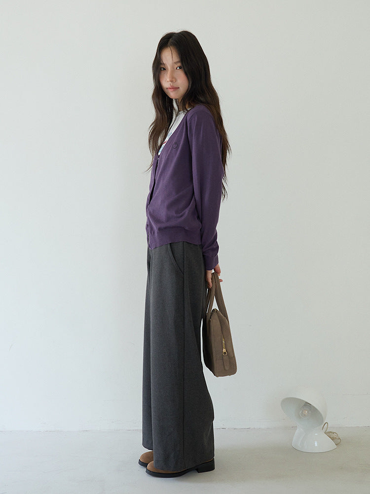 【LD3188】實拍初秋刺繡笑臉氣質針織外套(含羊毛6%)
250922