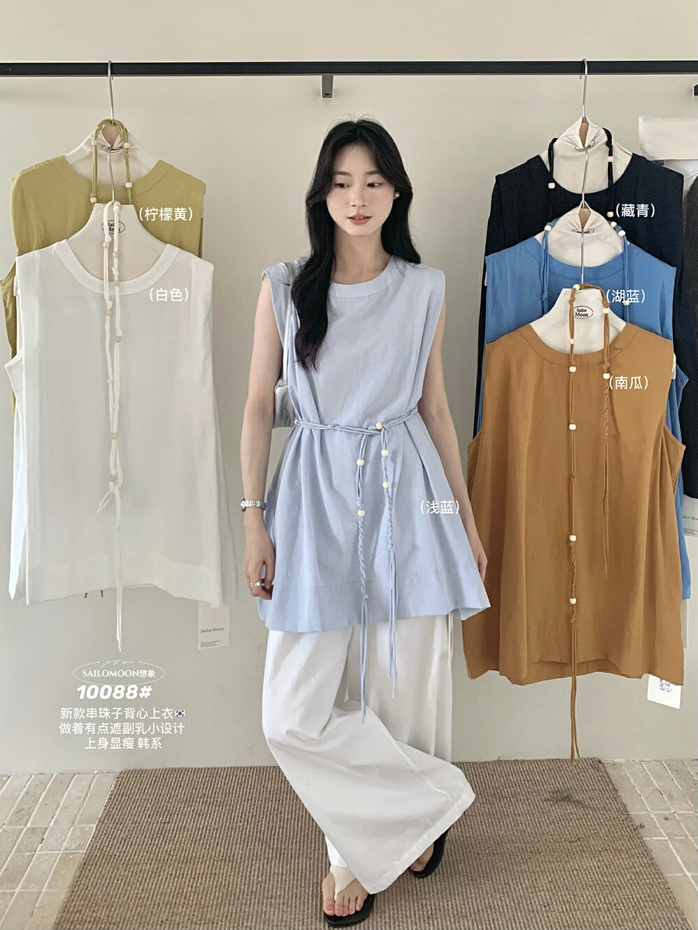 【L10088】實拍夏季日常棉麻長上衣250505