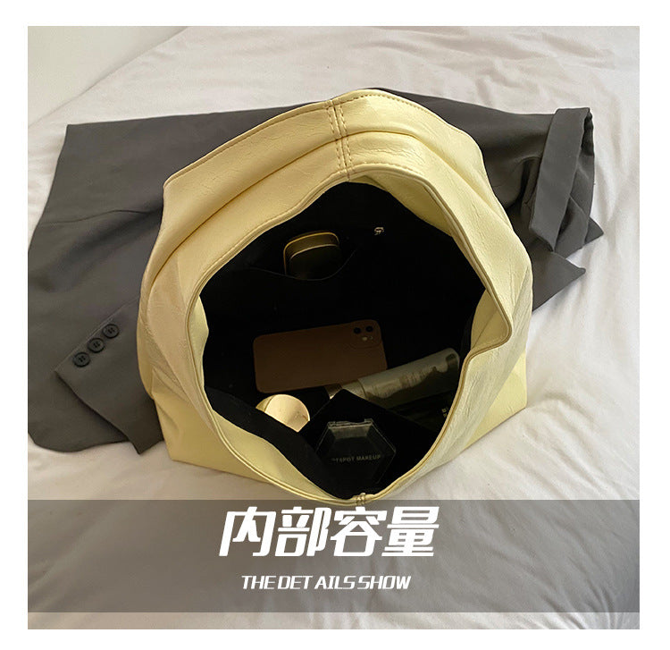 【B7806】法式慵懶時尚百搭手提單肩包250514