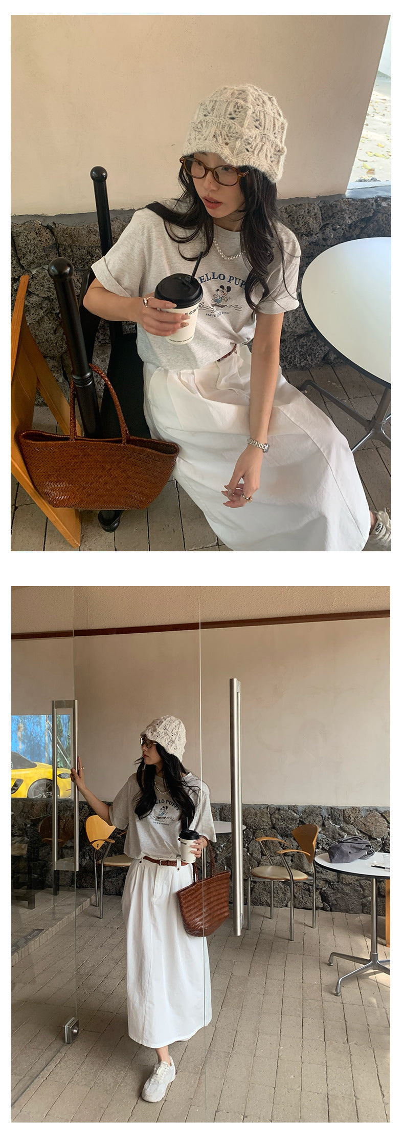 【H5031】實拍韓系狗狗印花棉質T恤250210