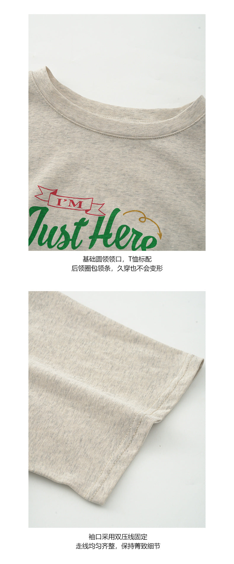【H5062】實拍美式字母印花棉質短袖T恤250224