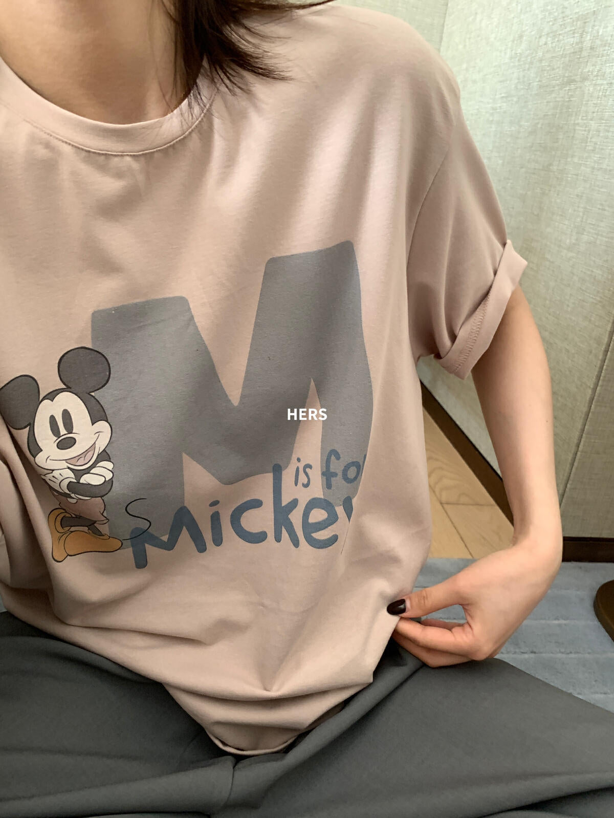【L20610】實拍簡約日常印花寬鬆舒適短袖T恤250602