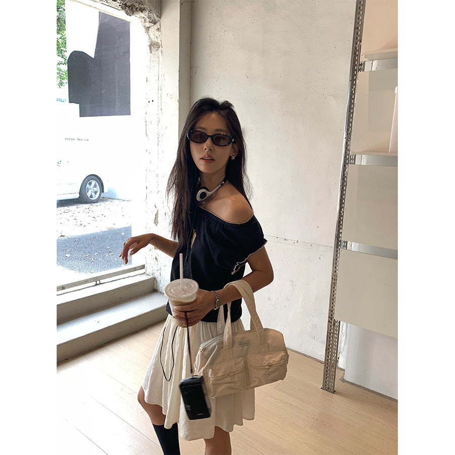【H5346】實拍韓版可愛貓貓棉質舒適上衣250701