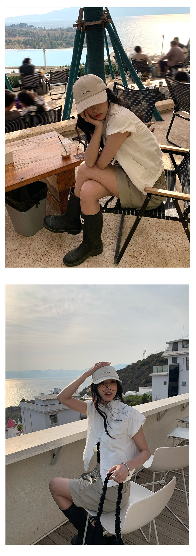 【H5129】實拍夏天休閒抽繩大口袋工裝裙(內有安全褲)250324