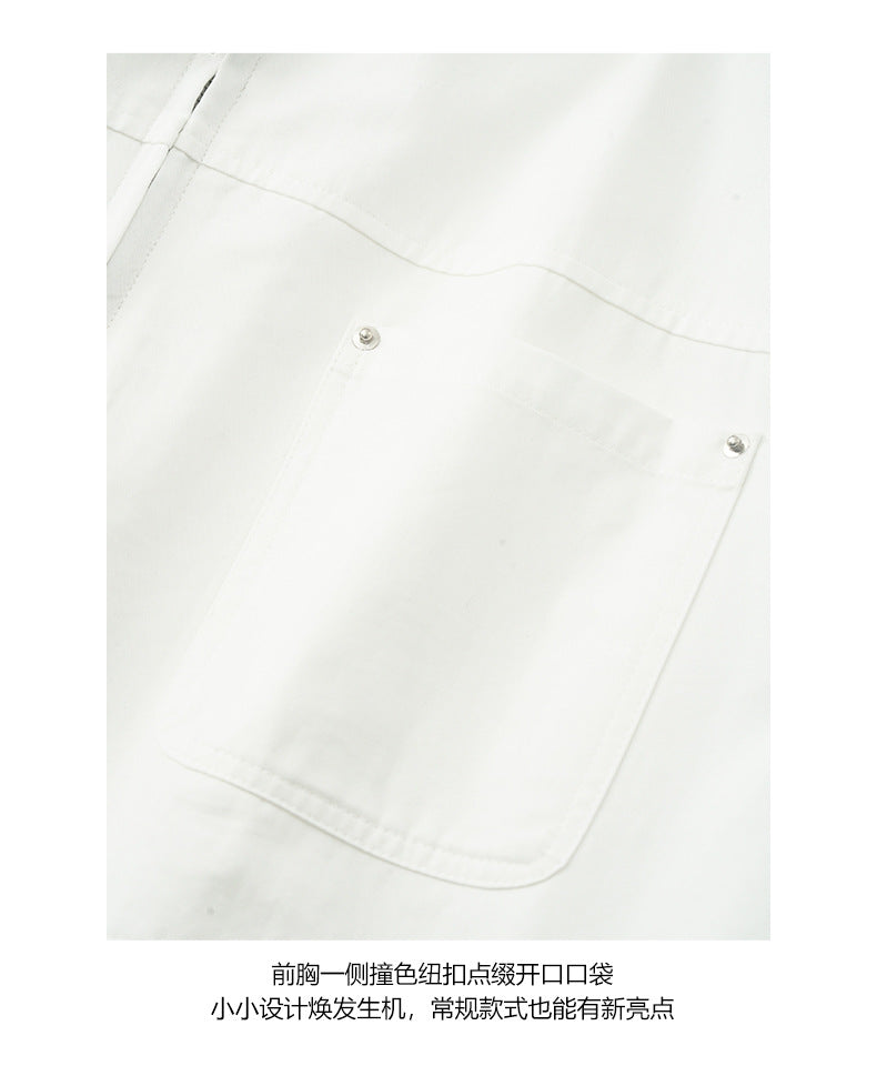 【H5409】實拍早秋街頭復古工裝休閒夾克外套250909