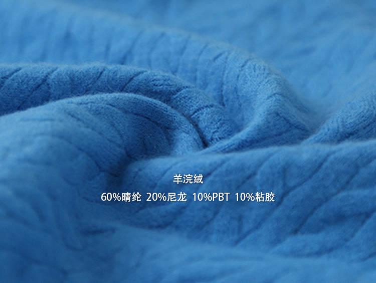 【LD3257】實拍韓系慵懶圓領麻花針織開衫251020