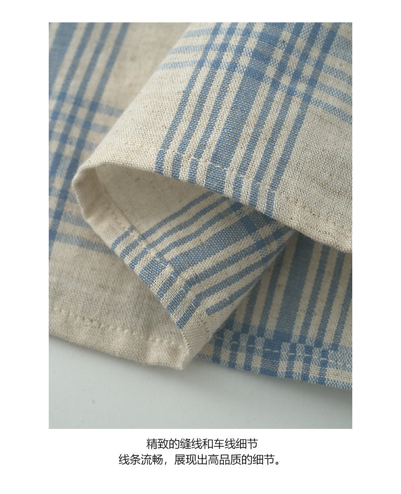 【H5360】實拍夏天清新格紋背心250708