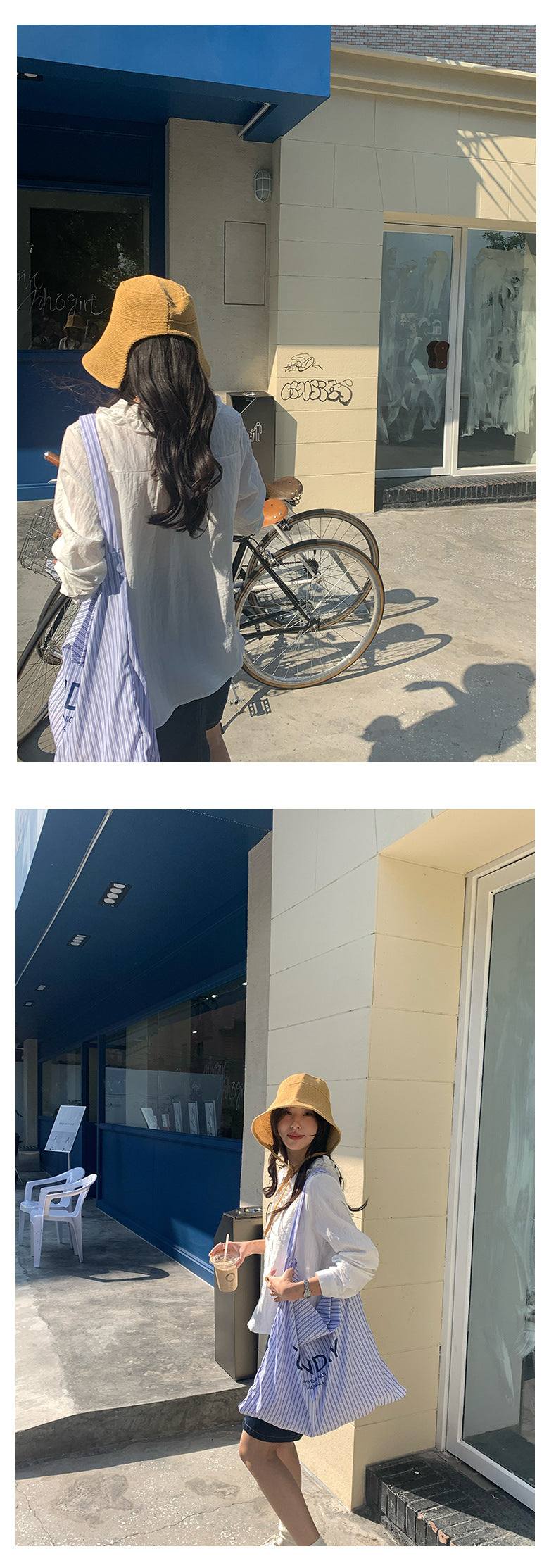 【H5021】實拍法式小清新荷葉V領長袖襯衫250210