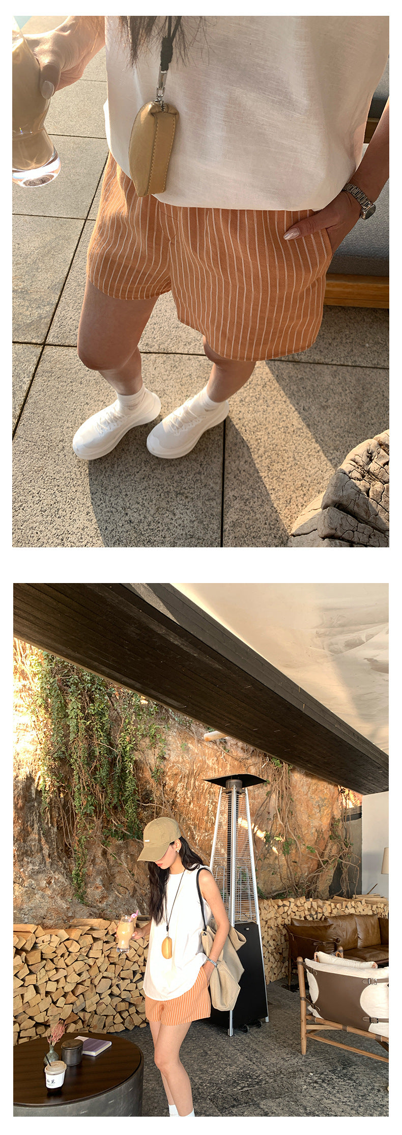 【H5185】實拍夏天清新寬鬆直筒休閒短褲250415
