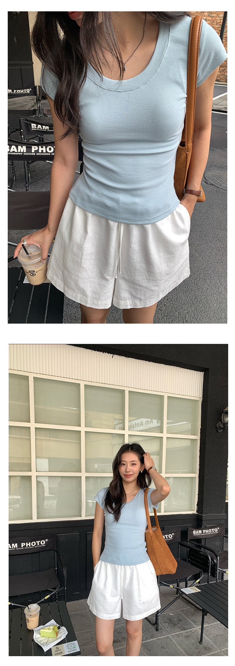 【H5259】實拍夏天簡約必備短版T恤250513