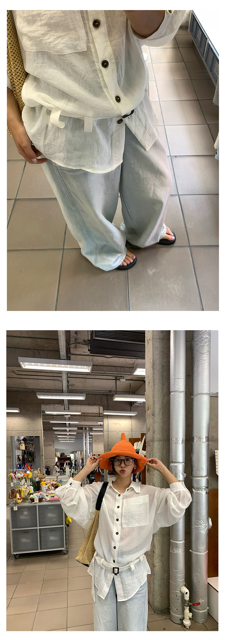 【H5295】實拍韓系夏氣質寬鬆防曬襯衫250603