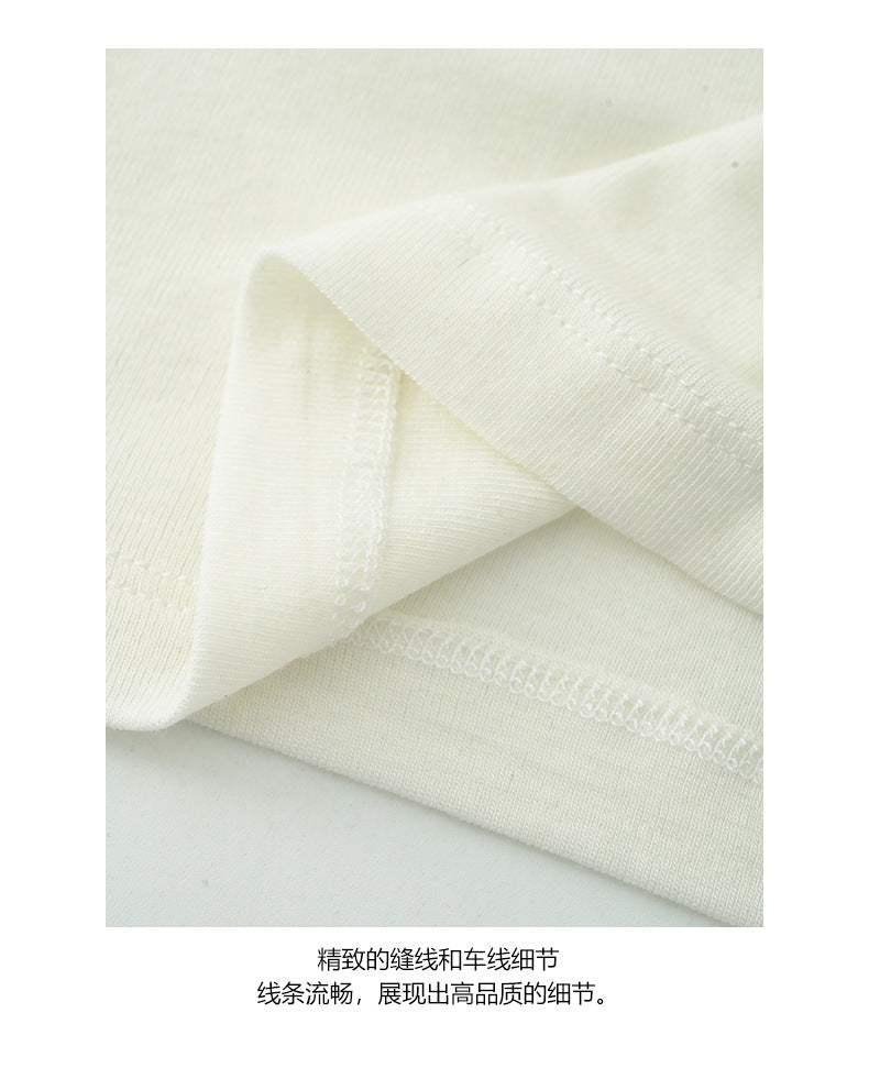 【H5410】實拍早秋天絲混紡花朵刺繡長袖T恤250909