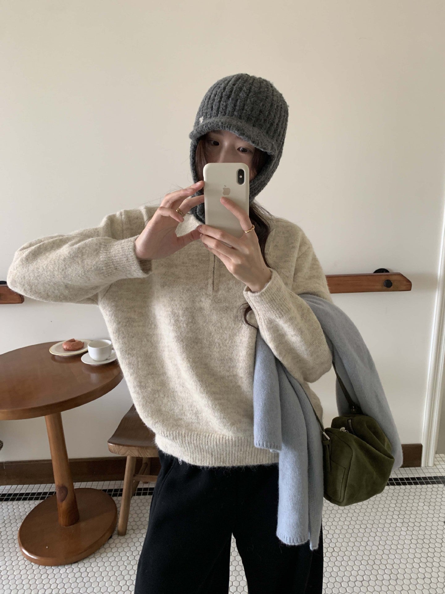 【H5513】實拍老錢風POLO領長袖針織毛衣251118