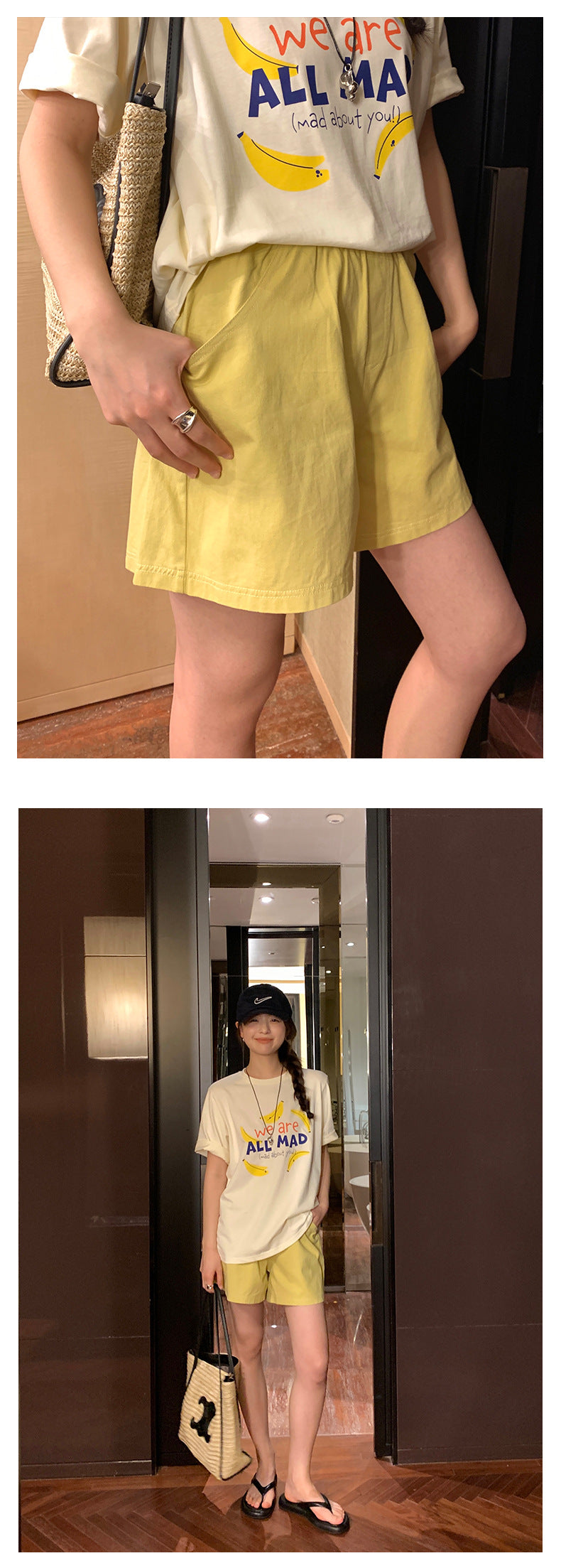 【H5122】實拍夏季熱銷寬鬆闊腿運動休閒褲250317