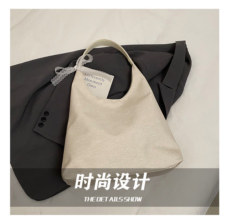 【B7815】復古夏季大容量簡約肩背PU皮防髒水桶包250514