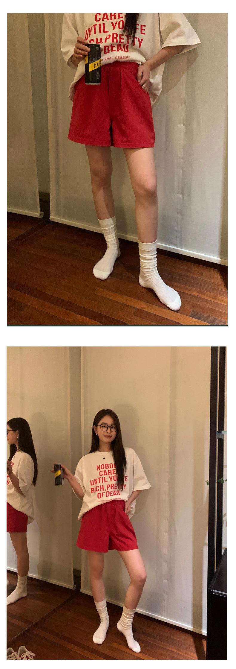 【H5122】實拍夏季熱銷寬鬆闊腿運動休閒褲250317