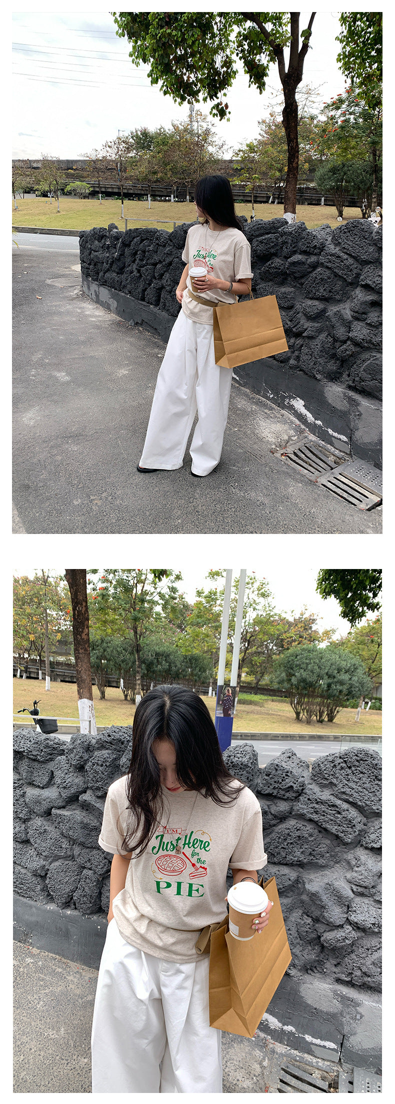 【H5062】實拍美式字母印花棉質短袖T恤250224