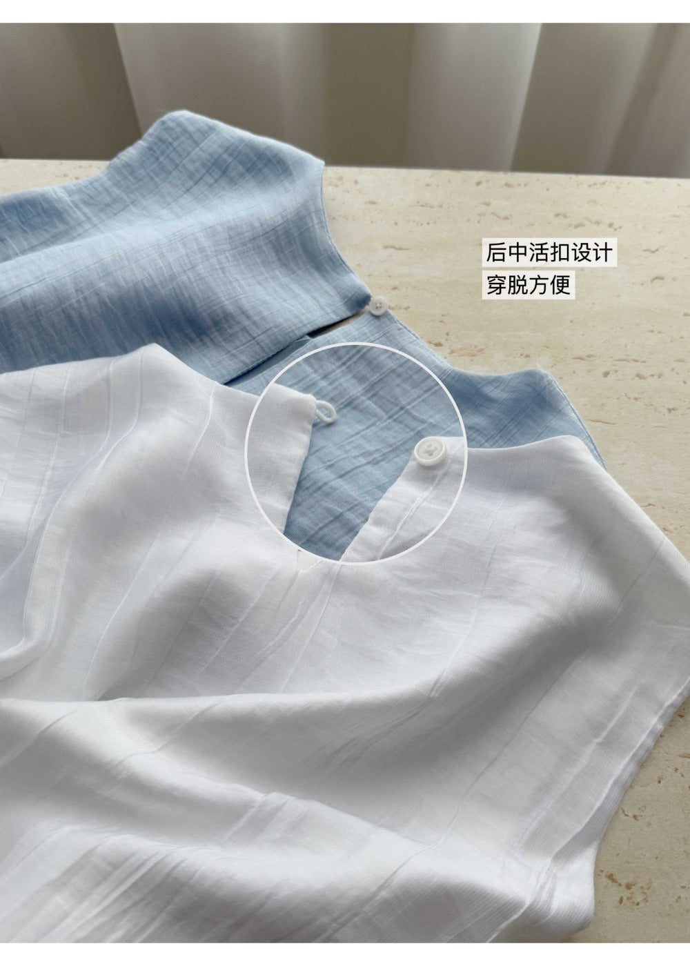 【F60363】夏季法式氣質天絲親膚顯瘦背心洋裝250512