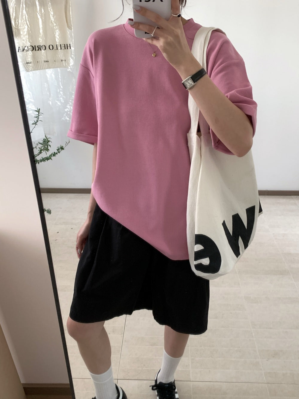 【F60177】實拍情侶可穿9色寬鬆純色短袖T恤250218