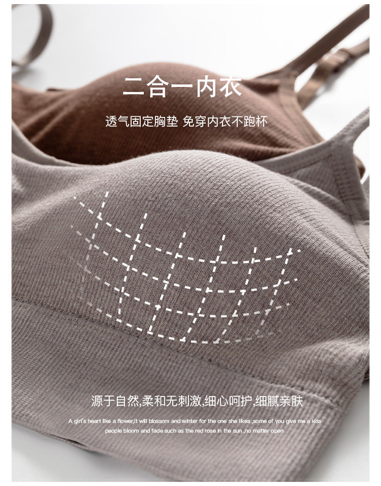 【M856】實拍高質感大U細螺紋固定透氣胸墊文胸(含胸墊)220521