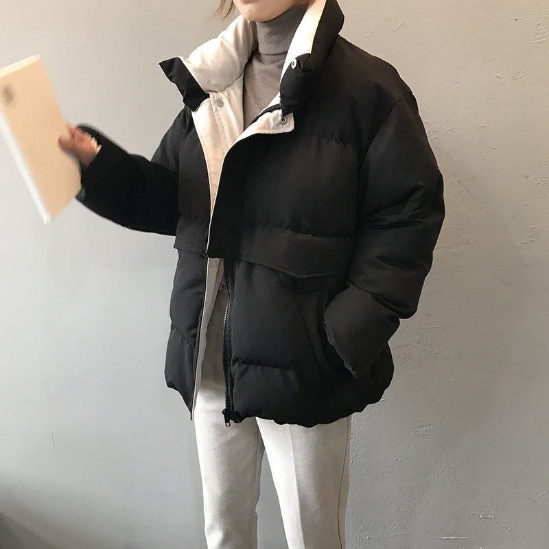 【Y0533】實拍韓國秋冬休閒寬鬆保暖麪包服外套(加厚)231006