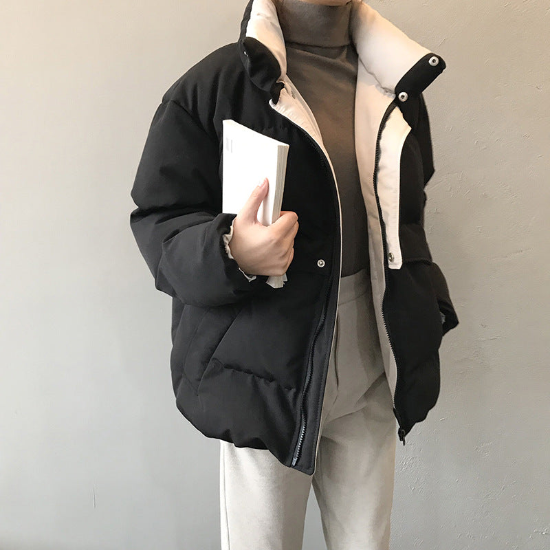 【Y0533】實拍韓國秋冬休閒寬鬆保暖麪包服外套(加厚)231006
