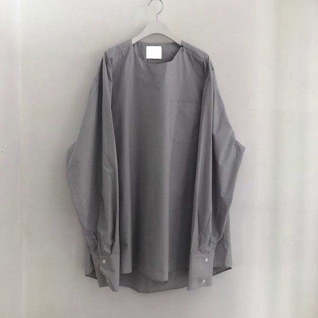 【F01304】韓國早春復古設計感寬鬆長襯衫240119