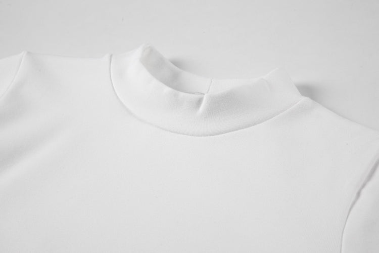 【F11243】實拍冬裝歐美露臍女短版長袖T恤231120